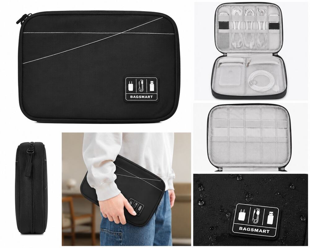 BAGSMART Electronic Organizer Travel Case – Black